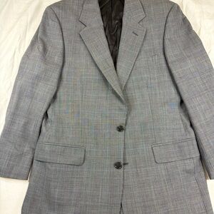 Brooks Brothers Brooksease Suit 38R 34R Gray Wool Stretch Made In Israel